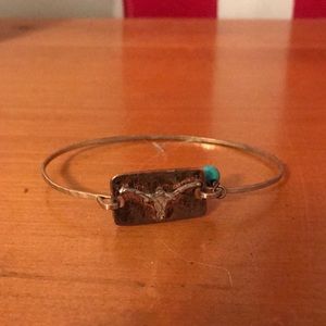 Rustic bull bangle